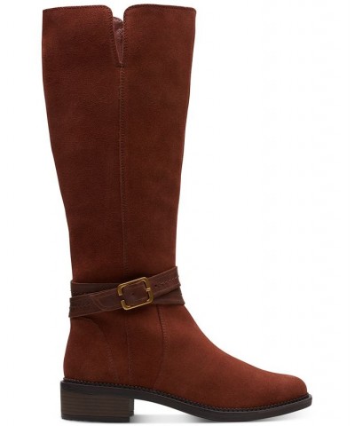 Maye Shine Riding Boots Brown $40.97 Shoes