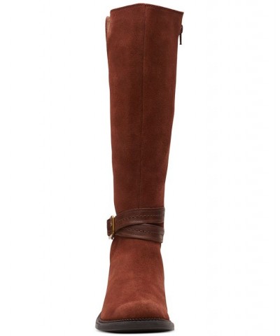 Maye Shine Riding Boots Brown $40.97 Shoes