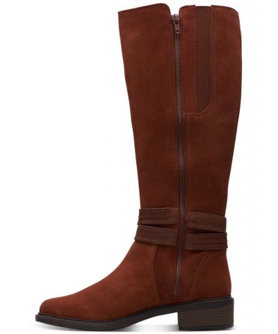 Maye Shine Riding Boots Brown $40.97 Shoes