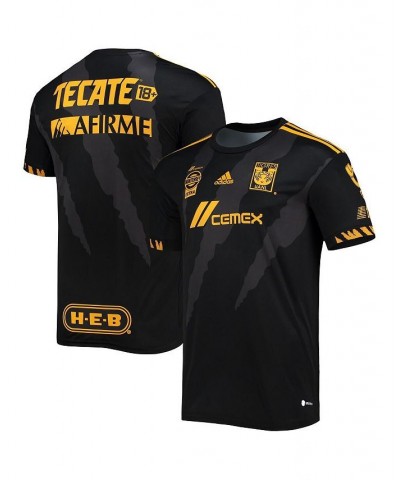 Men's Black Tigres UANL 2022 Replica AEROREADY Third Jersey $53.99 Jersey