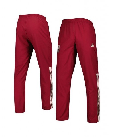 Men's Burgundy Mexico National Team AEROREADY Pre-Match Pants $38.95 Pants