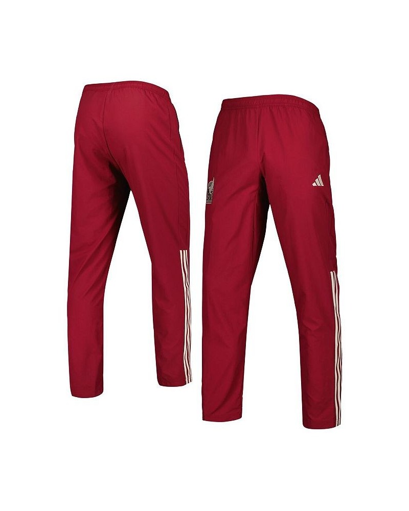 Men's Burgundy Mexico National Team AEROREADY Pre-Match Pants $38.95 Pants