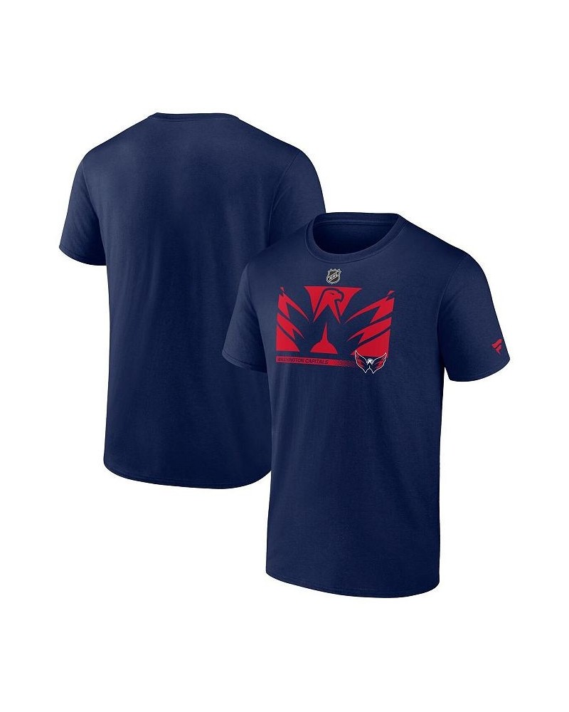 Men's Branded Navy Washington Capitals Authentic Pro Core Collection Secondary T-Shirt $20.99 T-Shirts