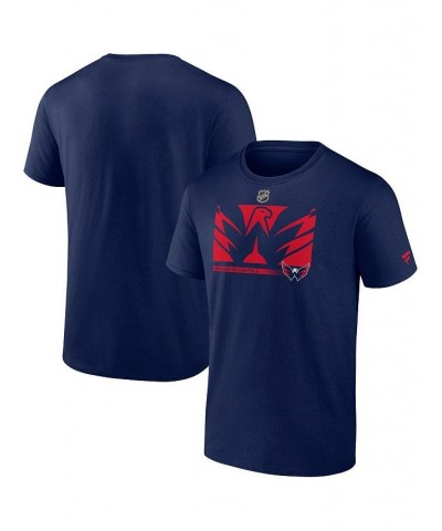 Men's Branded Navy Washington Capitals Authentic Pro Core Collection Secondary T-Shirt $20.99 T-Shirts