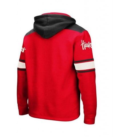 Men's Scarlet Nebraska Huskers 2.0 Lace-Up Pullover Hoodie $40.49 Sweatshirt