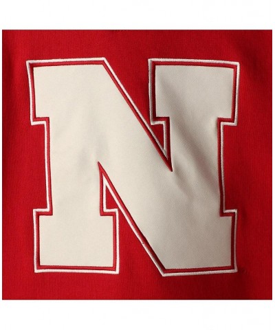 Men's Scarlet Nebraska Huskers 2.0 Lace-Up Pullover Hoodie $40.49 Sweatshirt