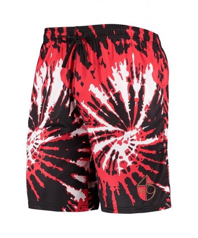 Men's Scarlet San Francisco 49ers Retro Static Mesh Lounge Shorts $25.00 Shorts