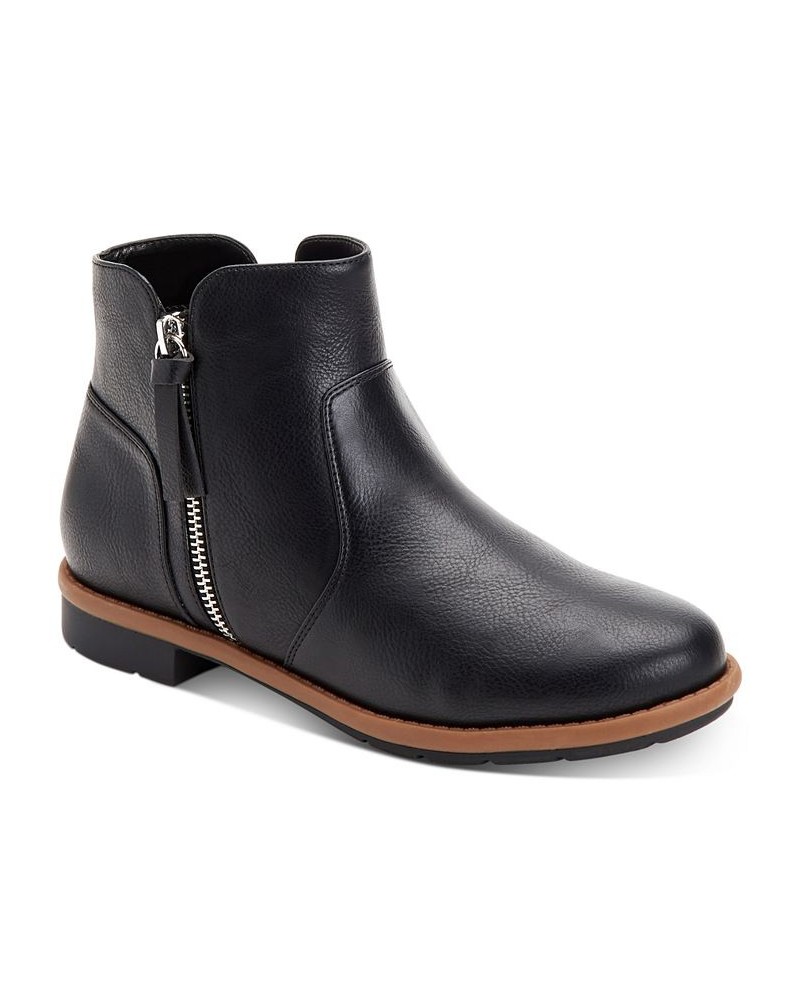 Oaklynn Zip Booties Black $20.26 Shoes