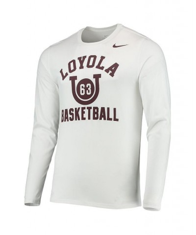 Men's White Loyola Chicago Ramblers Game of Change Long Sleeve T-shirt $18.86 T-Shirts