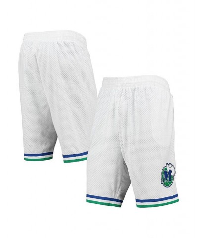 Men's White Dallas Mavericks 1998-99 Hardwood Classics Swingman Shorts $37.09 Shorts