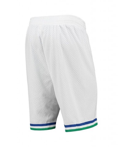 Men's White Dallas Mavericks 1998-99 Hardwood Classics Swingman Shorts $37.09 Shorts