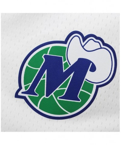 Men's White Dallas Mavericks 1998-99 Hardwood Classics Swingman Shorts $37.09 Shorts