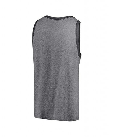 Men's Branded Heathered Gray and Heathered Charcoal Chicago Bears Famous Tri-Blend Tank Top $20.00 T-Shirts