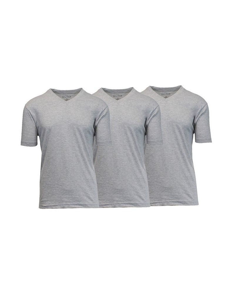 Men's Short Sleeve V-Neck T-shirt, Pack of 3 Heather Gray X 3 Gray $23.20 T-Shirts