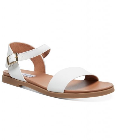 Dina Flat Sandals White $30.75 Shoes