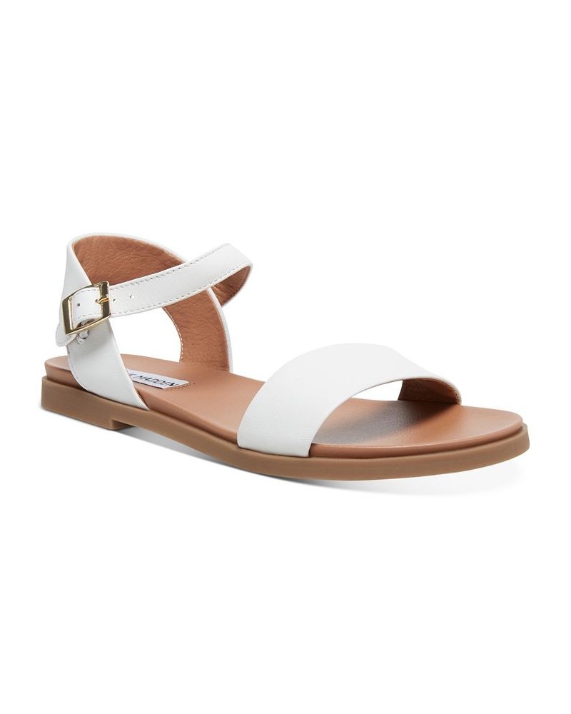 Dina Flat Sandals White $30.75 Shoes