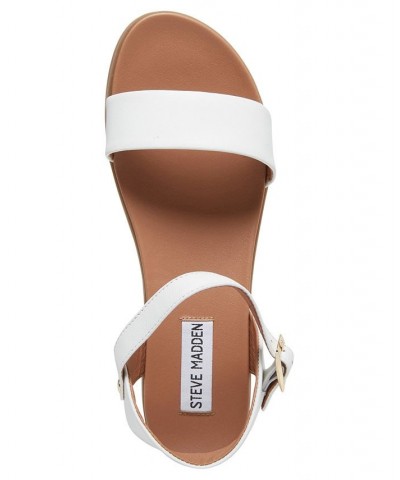 Dina Flat Sandals White $30.75 Shoes