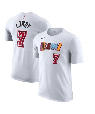 Men's Kyle Lowry White Miami Heat 2022/23 City Edition Name and Number T-shirt $18.71 T-Shirts