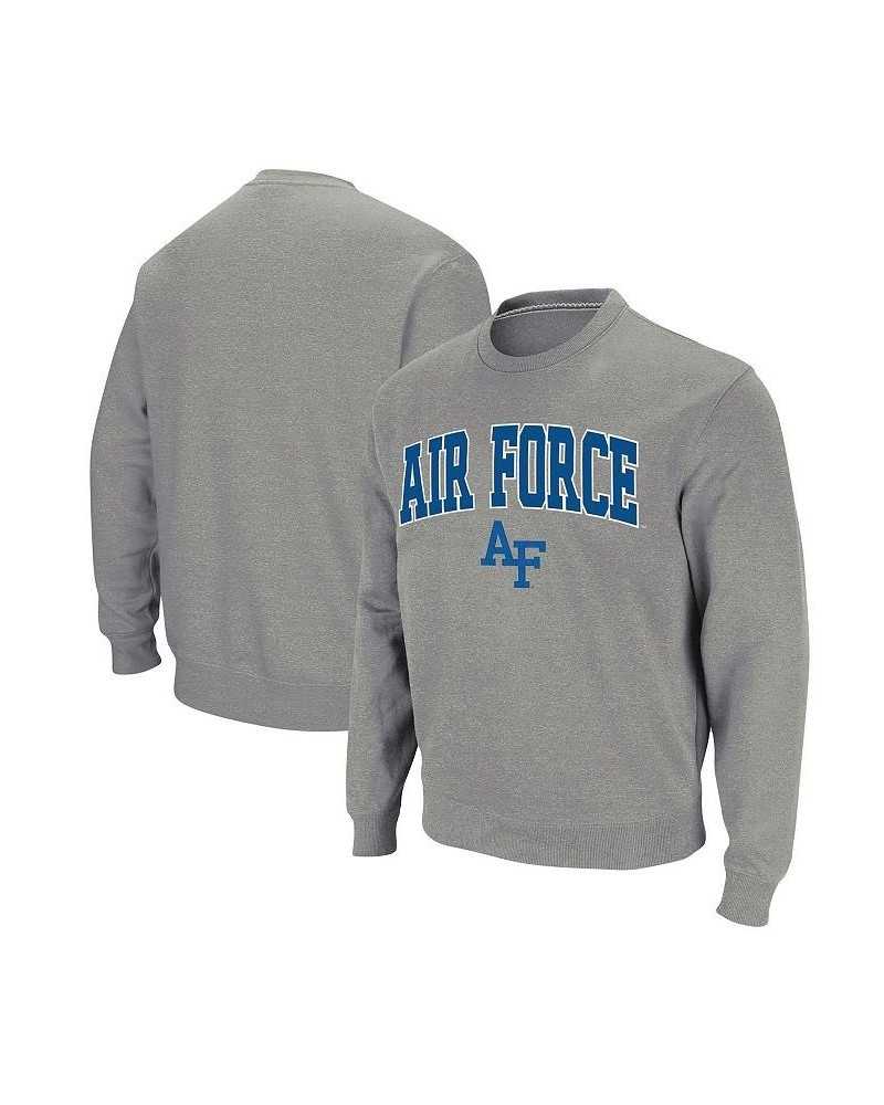 Men's Heathered Gray Air Force Falcons Arch & Logo Sweatshirt $31.79 Sweatshirt