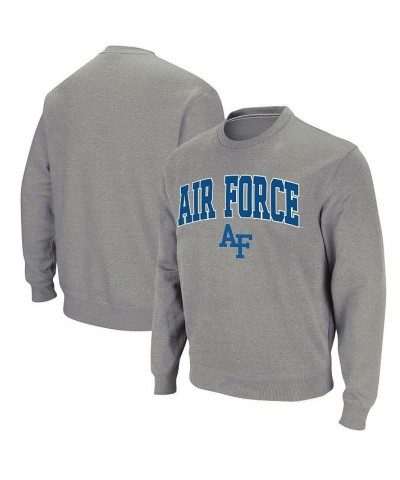 Men's Heathered Gray Air Force Falcons Arch & Logo Sweatshirt $31.79 Sweatshirt