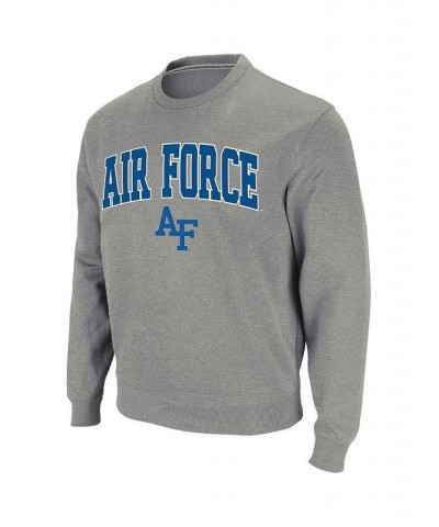 Men's Heathered Gray Air Force Falcons Arch & Logo Sweatshirt $31.79 Sweatshirt