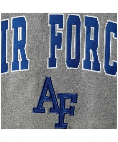 Men's Heathered Gray Air Force Falcons Arch & Logo Sweatshirt $31.79 Sweatshirt