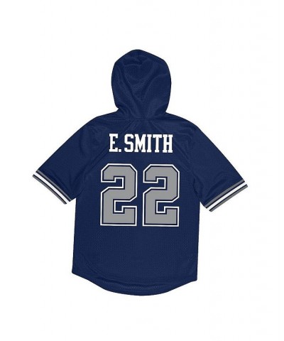 Men's Emmitt Smith Navy Dallas Cowboys Retired Player Mesh Name and Number Hoodie T-shirt $42.90 T-Shirts