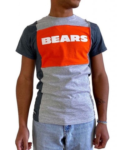 Men's Heathered Gray Chicago Bears Split T-shirt $26.49 T-Shirts