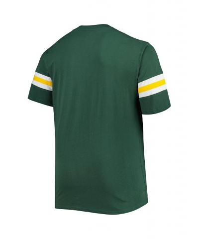 Men's Green Green Bay Packers Big and Tall Arm Stripe T-shirt $23.65 T-Shirts