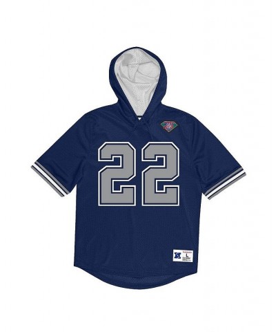 Men's Emmitt Smith Navy Dallas Cowboys Retired Player Mesh Name and Number Hoodie T-shirt $42.90 T-Shirts