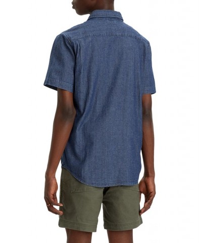 Men's Classic 1 Pocket Short Sleeve Regular Fit Shirt Quintara Stonewash $24.75 Shirts