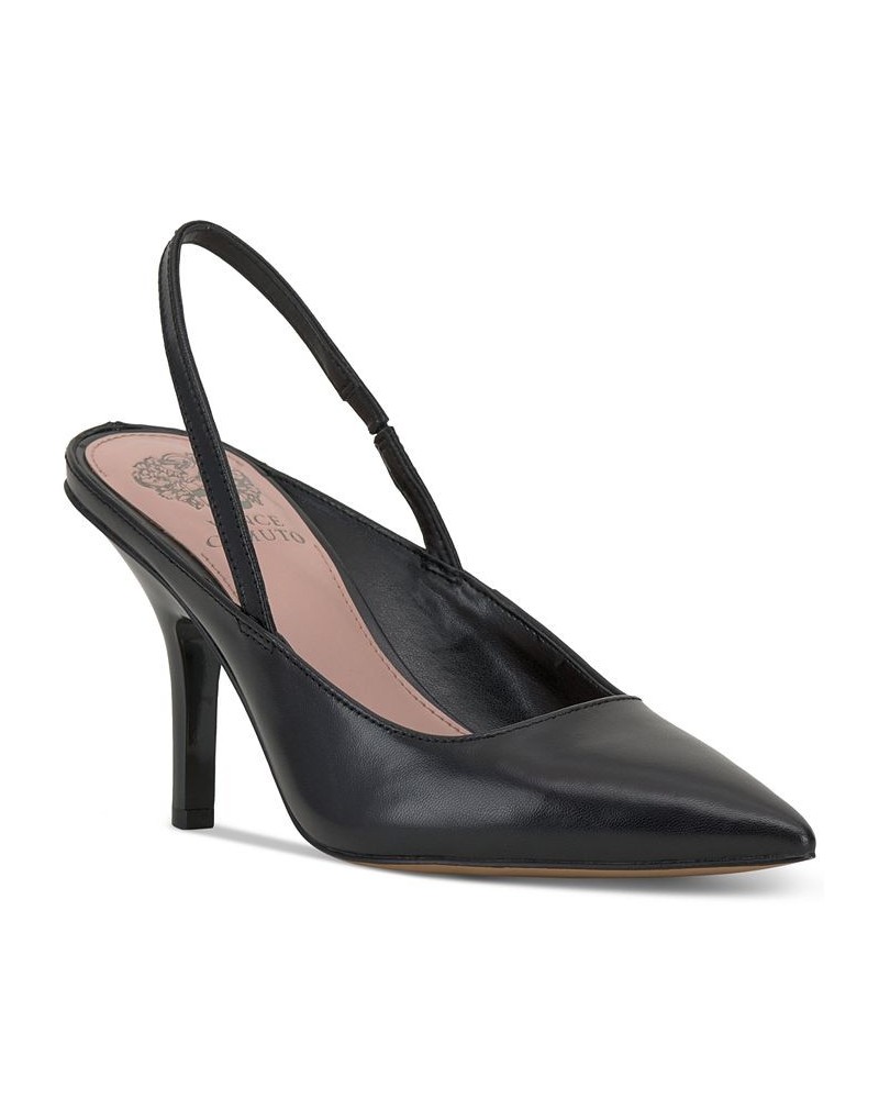 Riveq Pointed-Toe Slingback Pumps Black $45.60 Shoes