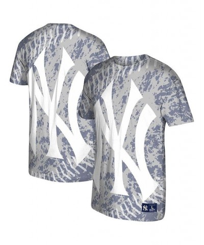 Men's Gray New York Yankees Jumbotron T-shirt $33.14 T-Shirts