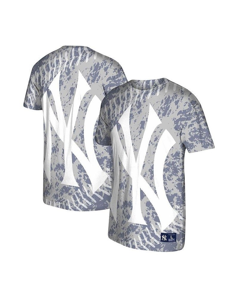 Men's Gray New York Yankees Jumbotron T-shirt $33.14 T-Shirts