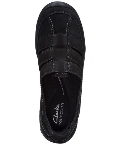 Women's Fiana Coast Slip-On Strappy Flats Black $45.00 Shoes