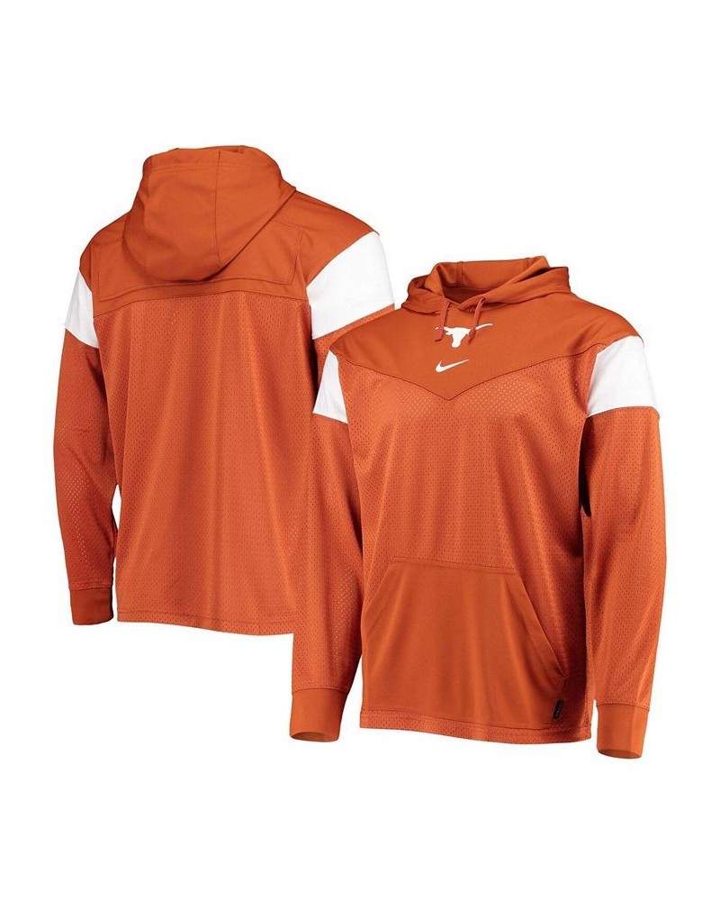 Men's Texas Orange Texas Longhorns Sideline Jersey Pullover Hoodie $43.34 Sweatshirt