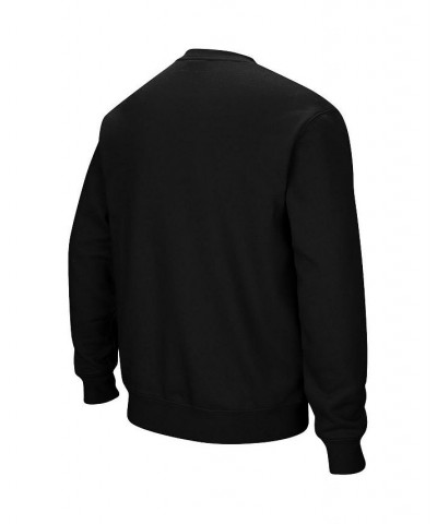 Men's Black Texas Tech Red Raiders Arch and Logo Crew Neck Sweatshirt $29.40 Sweatshirt