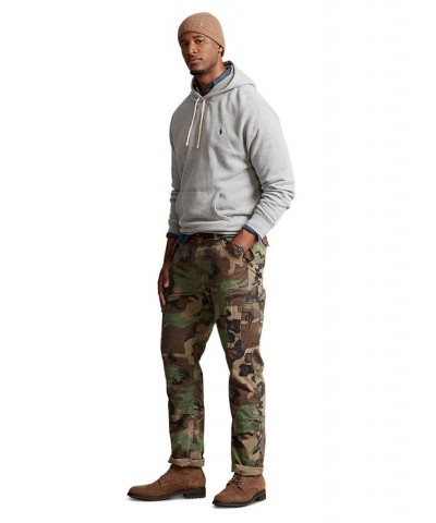 Men's Classic-Fit Camo Canvas Cargo Pants Green $64.08 Pants