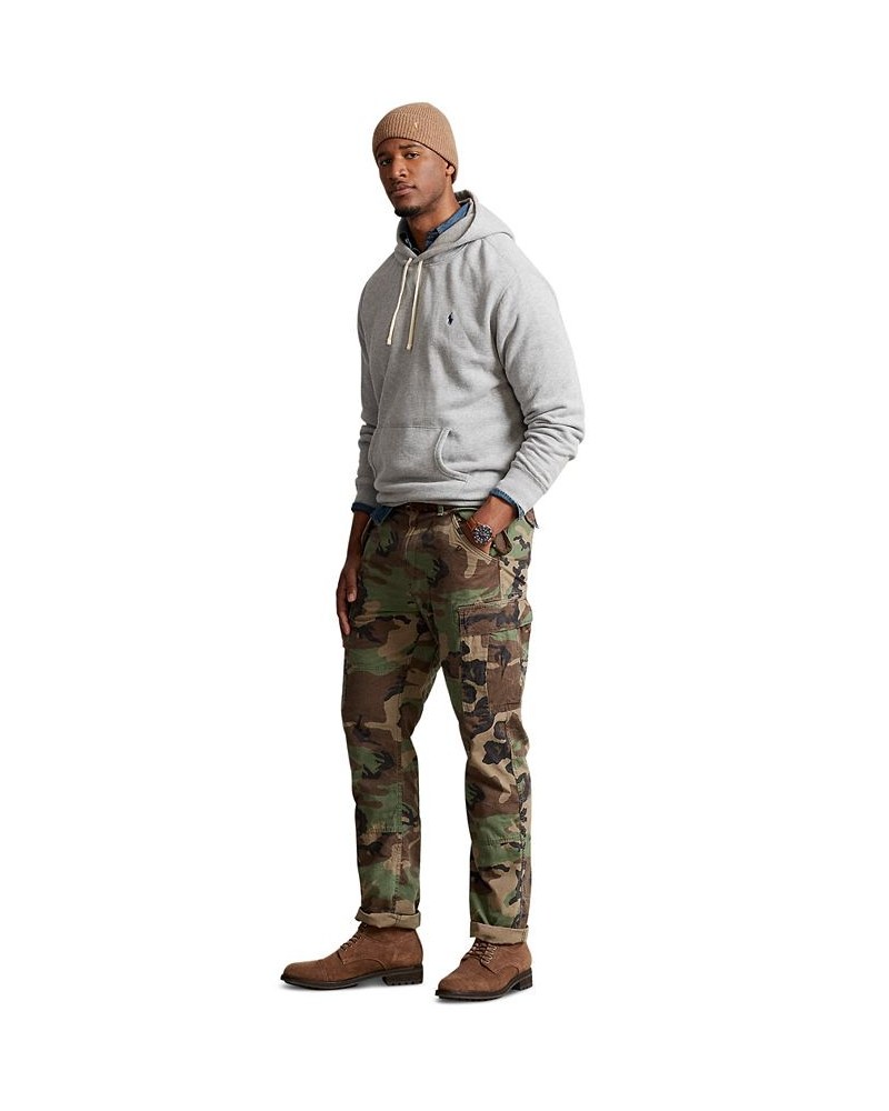 Men's Classic-Fit Camo Canvas Cargo Pants Green $64.08 Pants