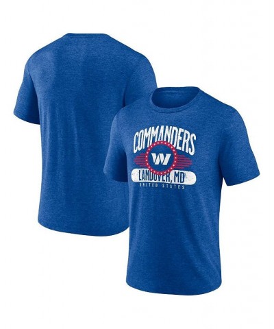 Men's Branded Heathered Royal Washington Commanders Americana Tri-Blend T-shirt $16.34 T-Shirts