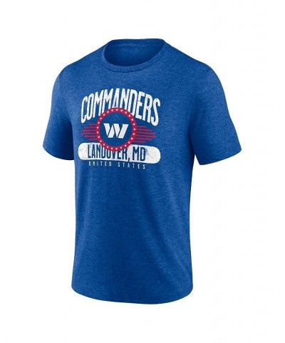 Men's Branded Heathered Royal Washington Commanders Americana Tri-Blend T-shirt $16.34 T-Shirts