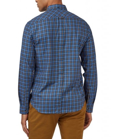 Men's House Tartan Regular-Fit Shirt Blue $46.87 Shirts