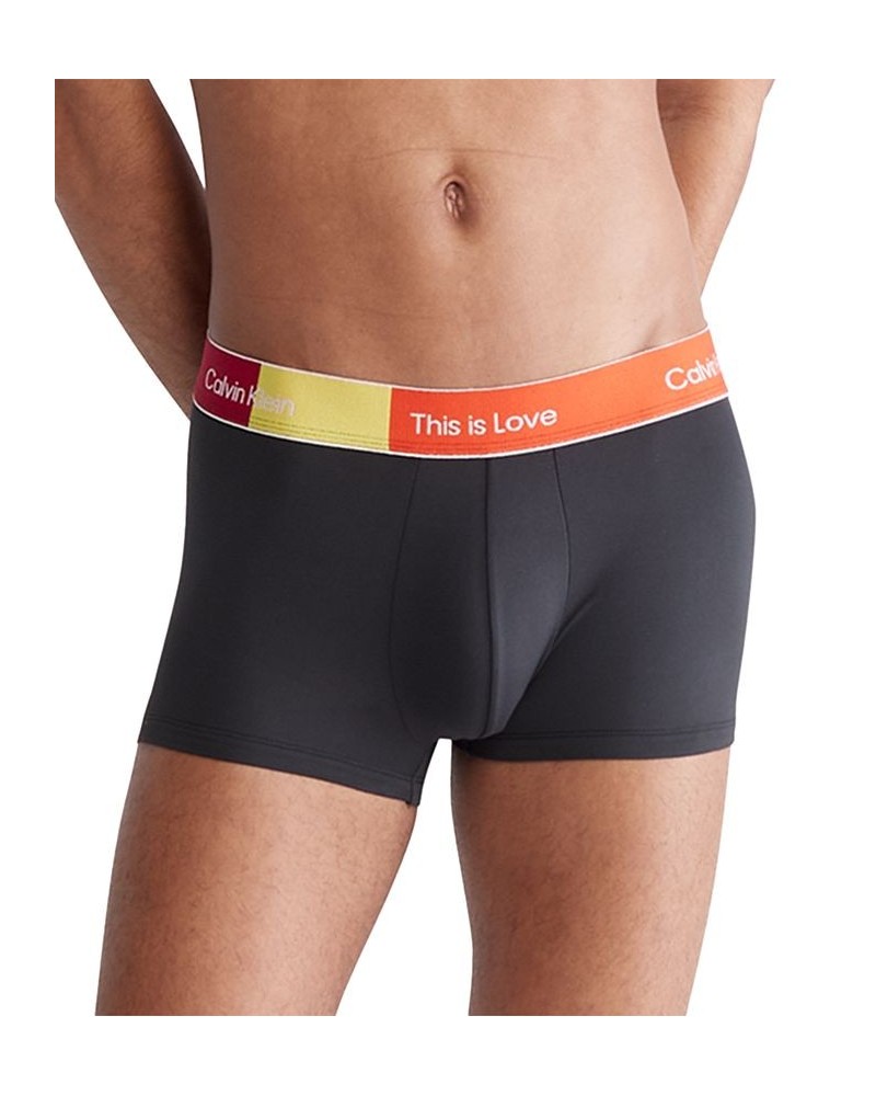 Men's Pride This Is Love Low-Rise Trunks Black $17.86 Underwear