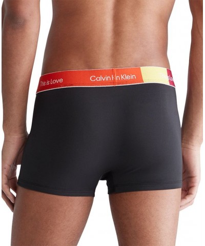 Men's Pride This Is Love Low-Rise Trunks Black $17.86 Underwear