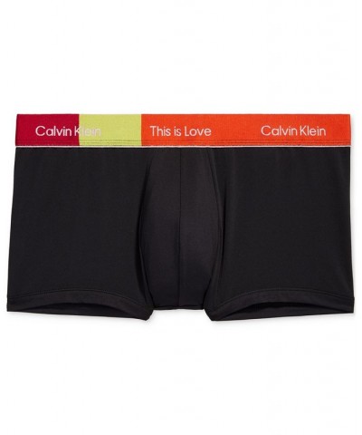 Men's Pride This Is Love Low-Rise Trunks Black $17.86 Underwear