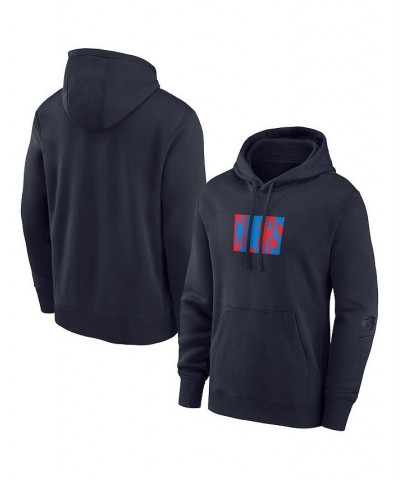 Men's Blue Barcelona Fleece Pullover Hoodie $33.00 Sweatshirt