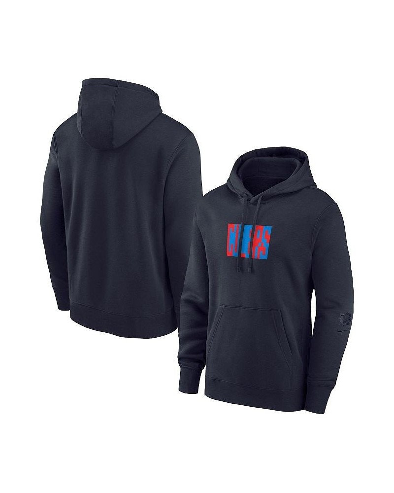 Men's Blue Barcelona Fleece Pullover Hoodie $33.00 Sweatshirt