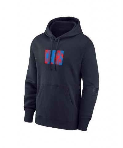 Men's Blue Barcelona Fleece Pullover Hoodie $33.00 Sweatshirt