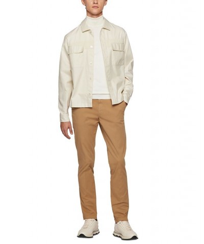 BOSS Men's Tapered-Fit Stretch Cotton Pants Tan/Beige $84.60 Pants