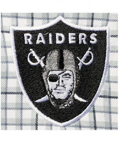 Men's Gray, Black Las Vegas Raiders Deliver Button-Down Polo Shirt $24.80 Polo Shirts